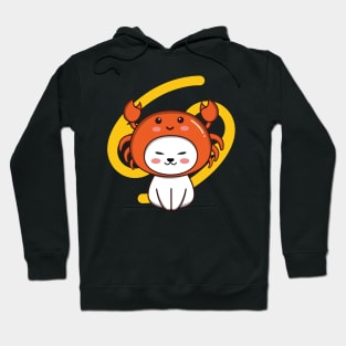 Cancer Zodiac Cat Hoodie